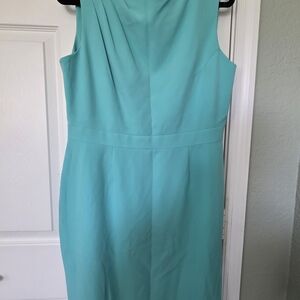 Alex Marie Aqua Sleeveless Midi Dress